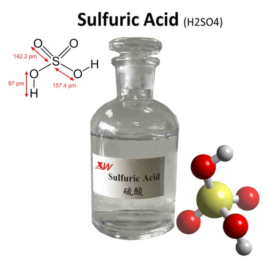 H2SO4 Corrosiveness Sulphuric Acid untuk Dehydrating Agent